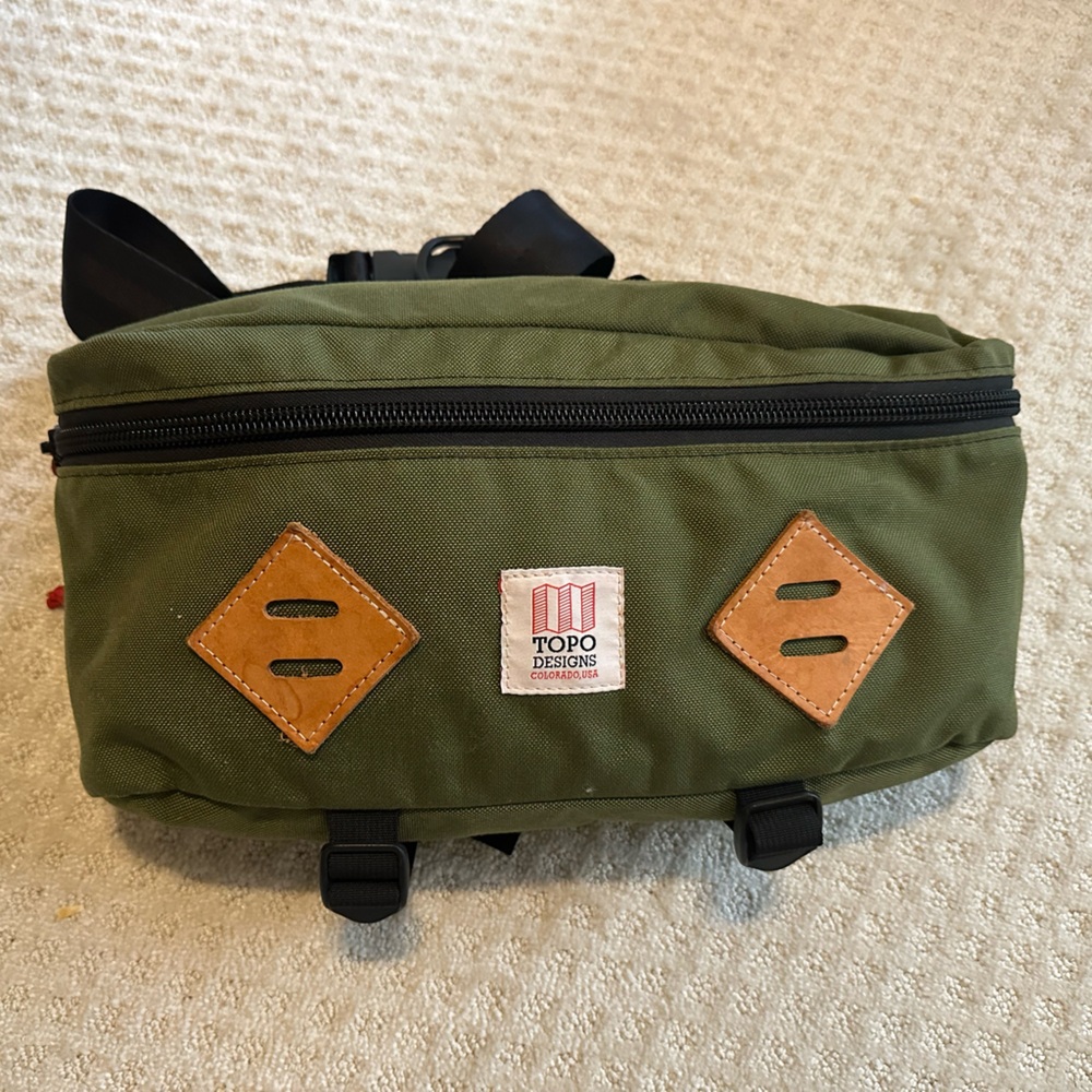 Topo Designs Olive Crossbody Bag Adjustable Strap